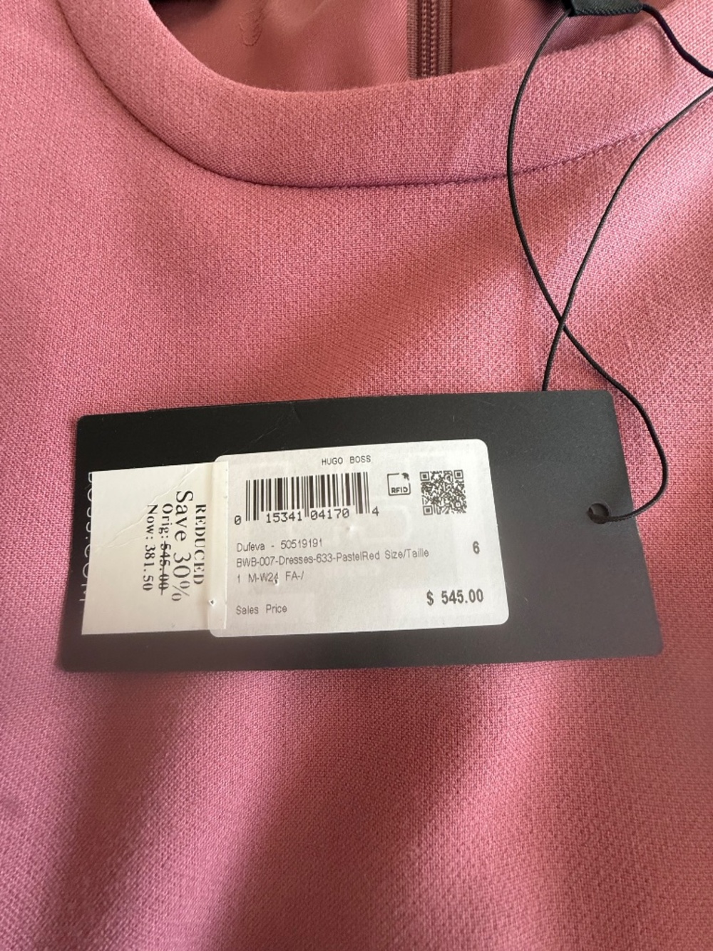 BOSS Hugo Boss Dufeva Sheath Dress NWT Size 6 - Picture 5 of 6